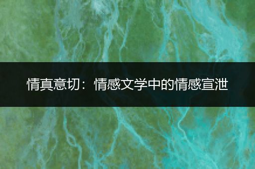 情真意切：情感文学中的情感宣泄