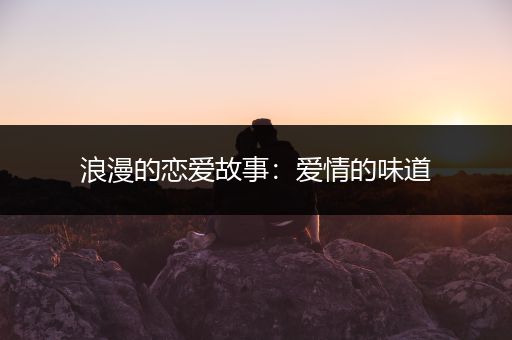浪漫的恋爱故事：爱情的味道