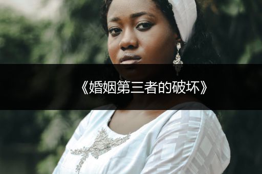 《婚姻第三者的破坏》