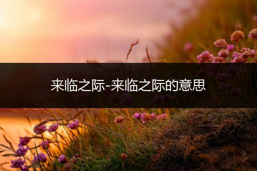 来临之际-来临之际的意思-比翼知识网