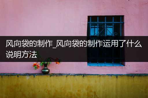 风向袋的制作_风向袋的制作运用了什么说明方法