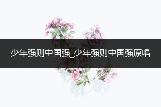 少年强则中国强_少年强则中国强原唱