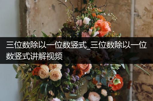 三位数除以一位数竖式_三位数除以一位数竖式讲解视频