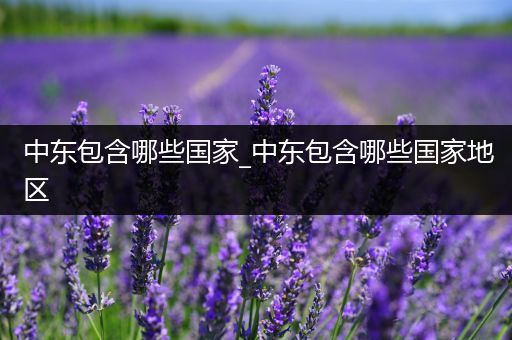 中东包含哪些国家_中东包含哪些国家地区