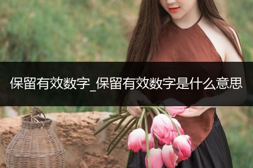 保留有效数字_保留有效数字是什么意思