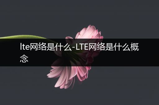 lte网络是什么-LTE网络是什么概念