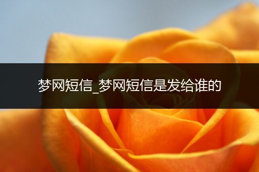 梦网短信_梦网短信是发给谁的