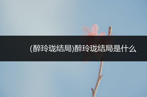 （醉玲珑结局)醉玲珑结局是什么