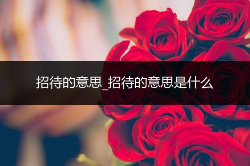 招待的意思_招待的意思是什么