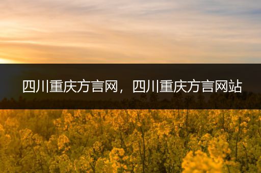 四川重庆方言网，四川重庆方言网站