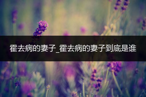 霍去病的妻子_霍去病的妻子到底是谁