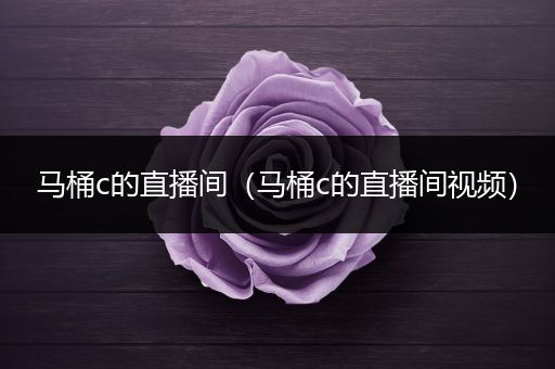 马桶c的直播间（马桶c的直播间视频）