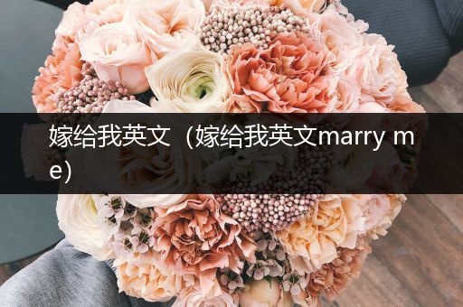 嫁给我英文（嫁给我英文marry me）