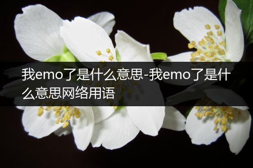 我emo了是什么意思-我emo了是什么意思网络用语