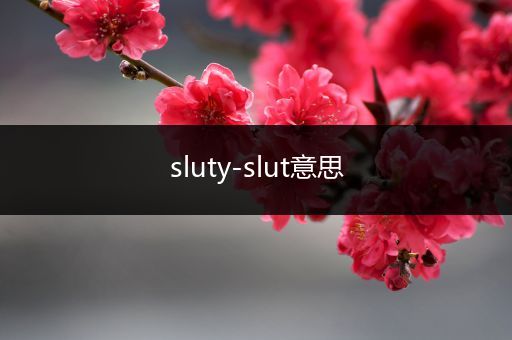 sluty-slut意思