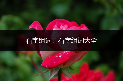 石字组词，石字组词大全