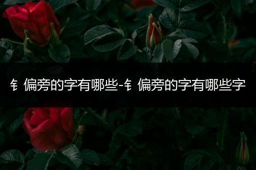 钅偏旁的字有哪些-钅偏旁的字有哪些字
