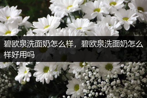 碧欧泉洗面奶怎么样，碧欧泉洗面奶怎么样好用吗