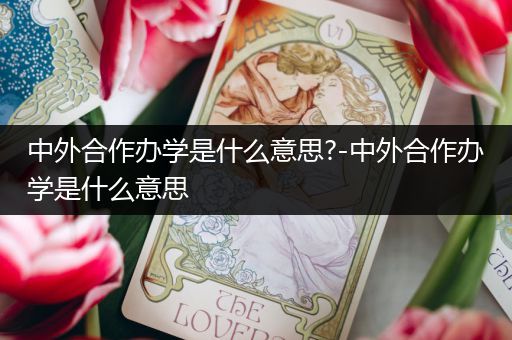 中外合作办学是什么意思?-中外合作办学是什么意思