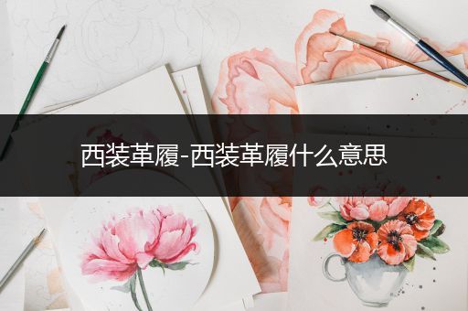 西装革履-西装革履什么意思
