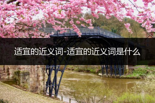 适宜的近义词-适宜的近义词是什么
