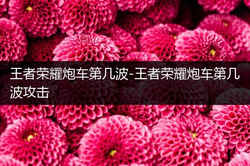 王者荣耀炮车第几波-王者荣耀炮车第几波攻击