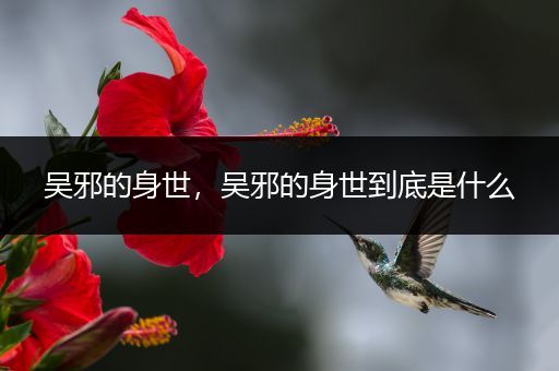 吴邪的身世，吴邪的身世到底是什么