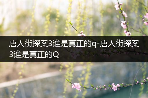 唐人街探案3谁是真正的q-唐人街探案3谁是真正的Q