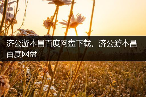 济公游本昌百度网盘下载，济公游本昌 百度网盘