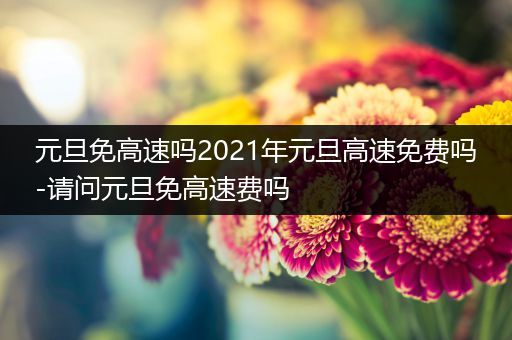 元旦免高速吗2021年元旦高速免费吗-请问元旦免高速费吗