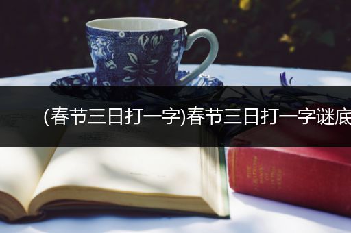 （春节三日打一字)春节三日打一字谜底