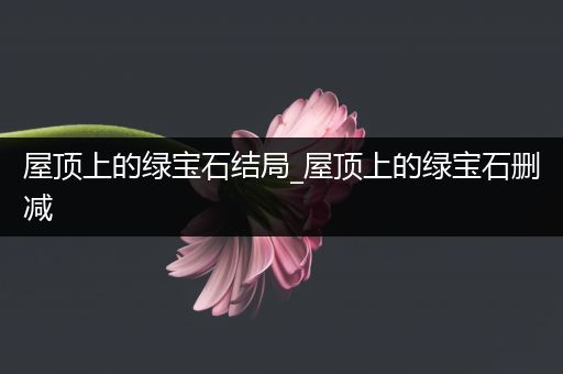 屋顶上的绿宝石结局_屋顶上的绿宝石删减