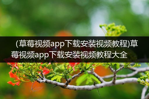 （草莓视频app下载安装视频教程)草莓视频app下载安装视频教程大全