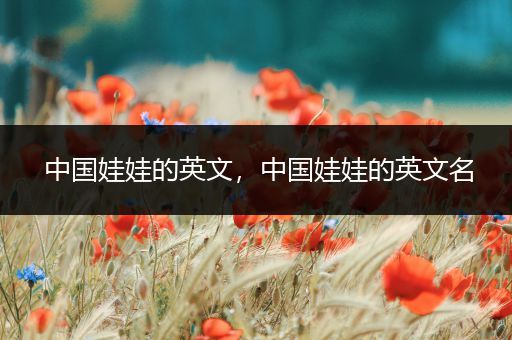 中国娃娃的英文，中国娃娃的英文名