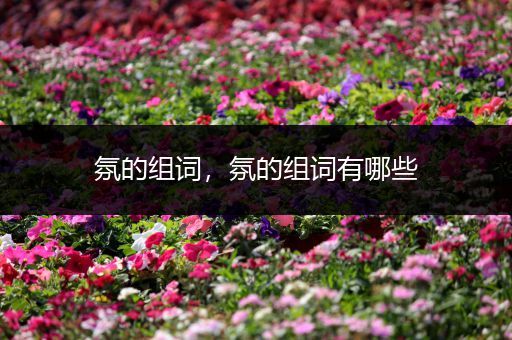 氛的组词，氛的组词有哪些