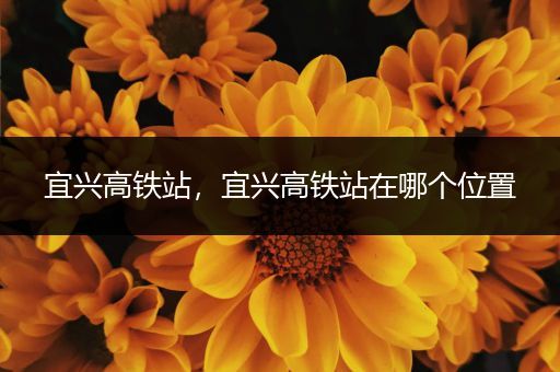 宜兴高铁站，宜兴高铁站在哪个位置