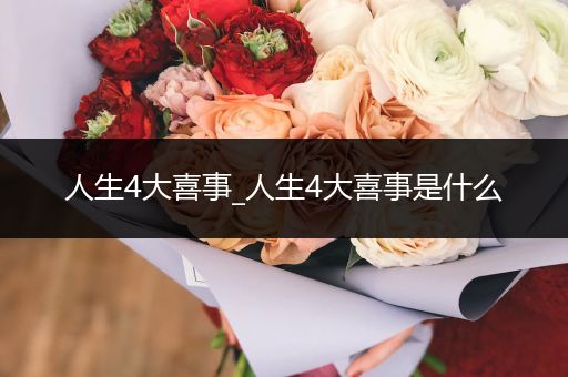 人生4大喜事_人生4大喜事是什么