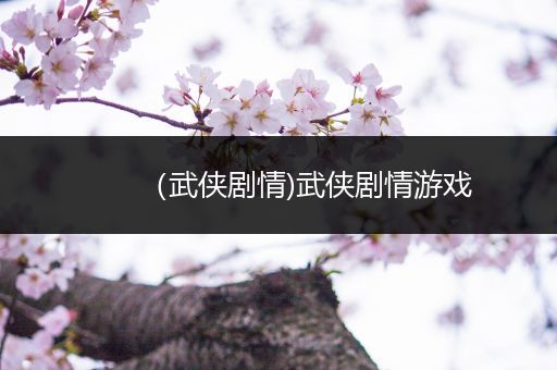 （武侠剧情)武侠剧情游戏