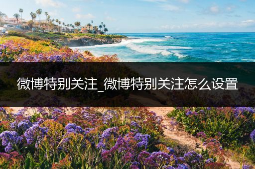 微博特别关注_微博特别关注怎么设置