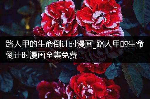 路人甲的生命倒计时漫画_路人甲的生命倒计时漫画全集免费