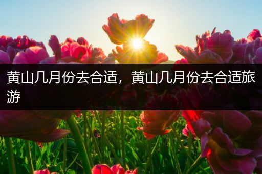 黄山几月份去合适，黄山几月份去合适旅游