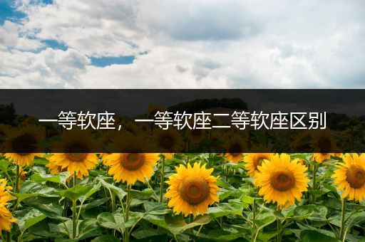 一等软座，一等软座二等软座区别