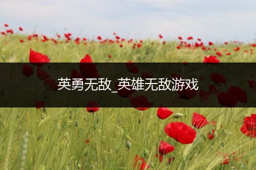 英勇无敌_英雄无敌游戏