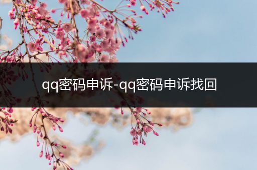qq密码申诉-qq密码申诉找回