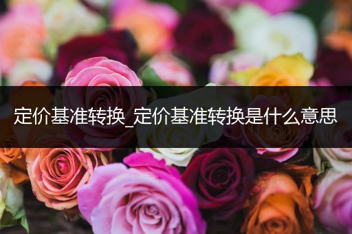 定价基准转换_定价基准转换是什么意思
