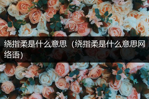 绕指柔是什么意思（绕指柔是什么意思网络语）