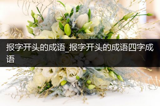 报字开头的成语_报字开头的成语四字成语