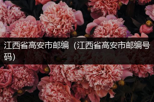 江西省高安市邮编（江西省高安市邮编号码）