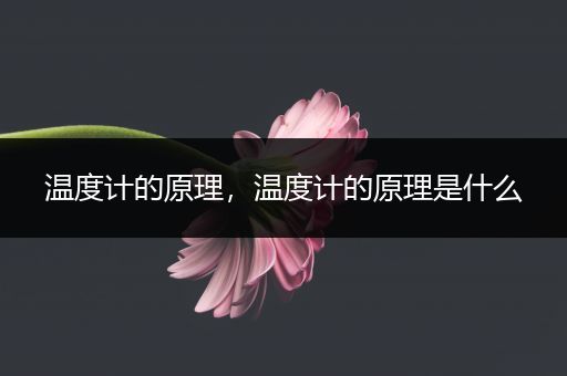 温度计的原理，温度计的原理是什么