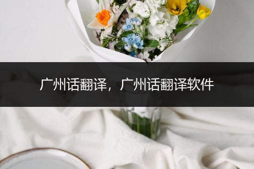 广州话翻译，广州话翻译软件